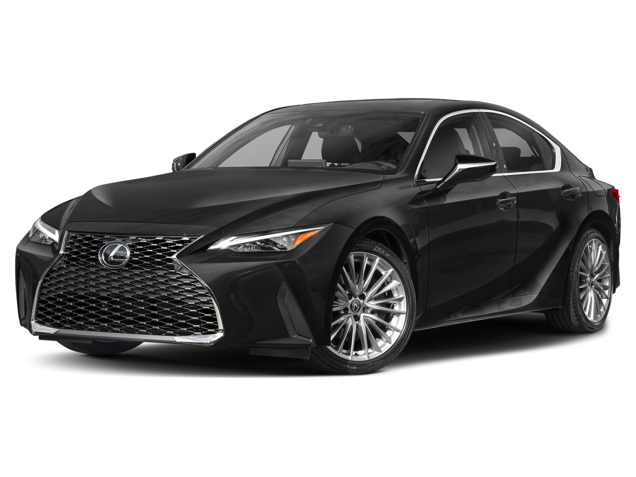 2023 Lexus IS 300 Premium in Caviar — front three-quarter view