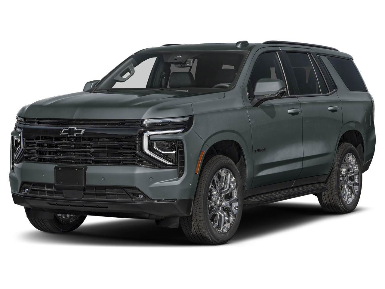 2026 Chevrolet Tahoe RST in Cypress Gray — front three-quarter view