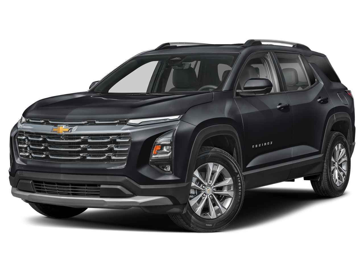 2026 Chevrolet Equinox FWD LT in Mosaic Black Metallic — front three-quarter view