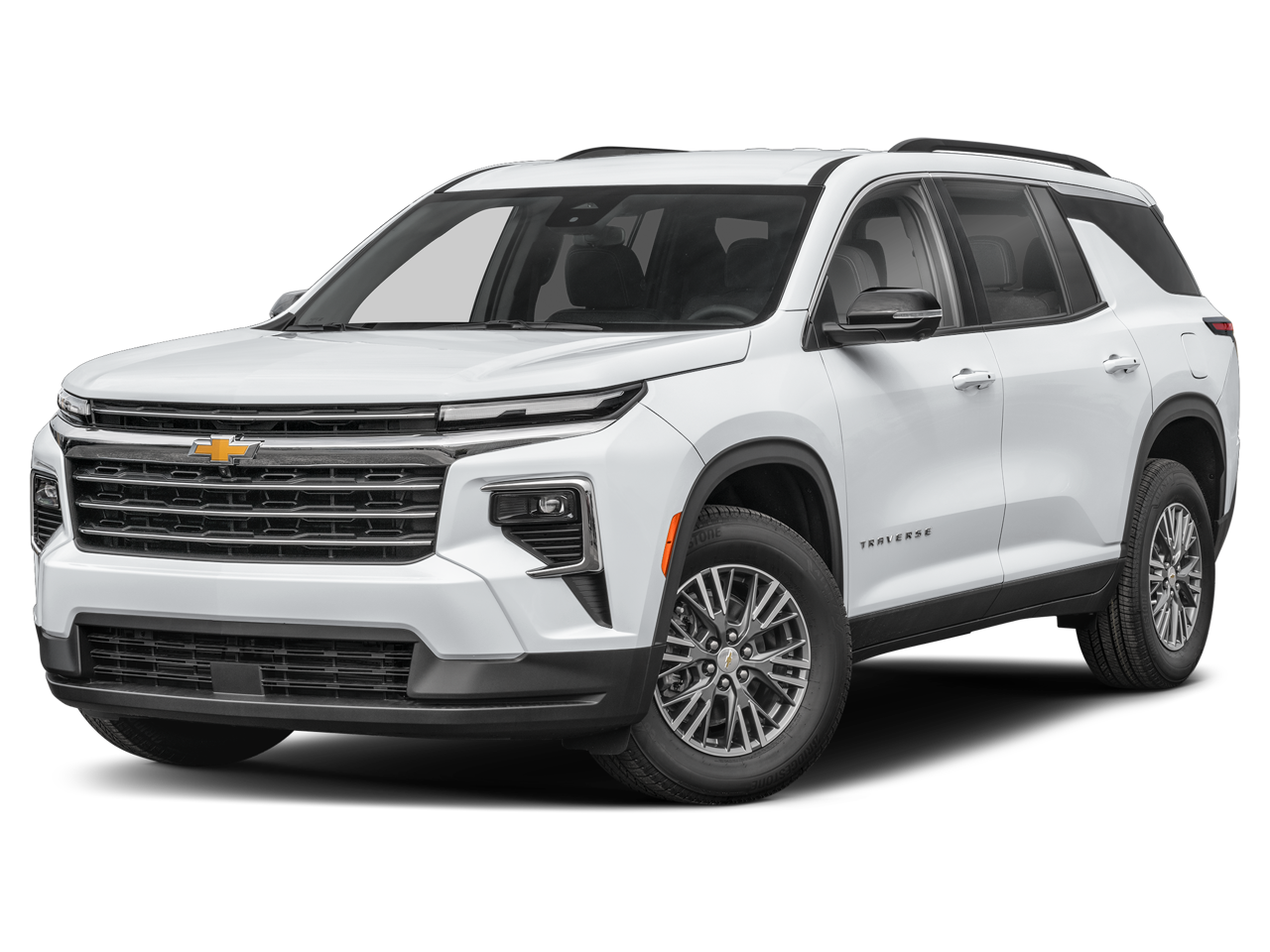 2026 Chevrolet Traverse FWD LT in Summit White — front three-quarter view