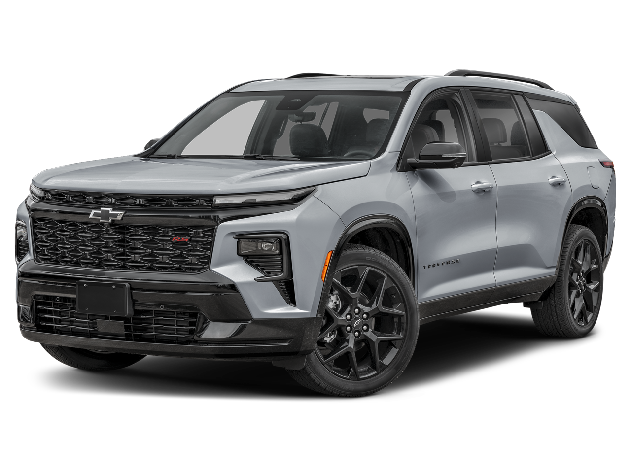 2026 Chevrolet Traverse FWD RS in Sterling Gray Metallic — front three-quarter view