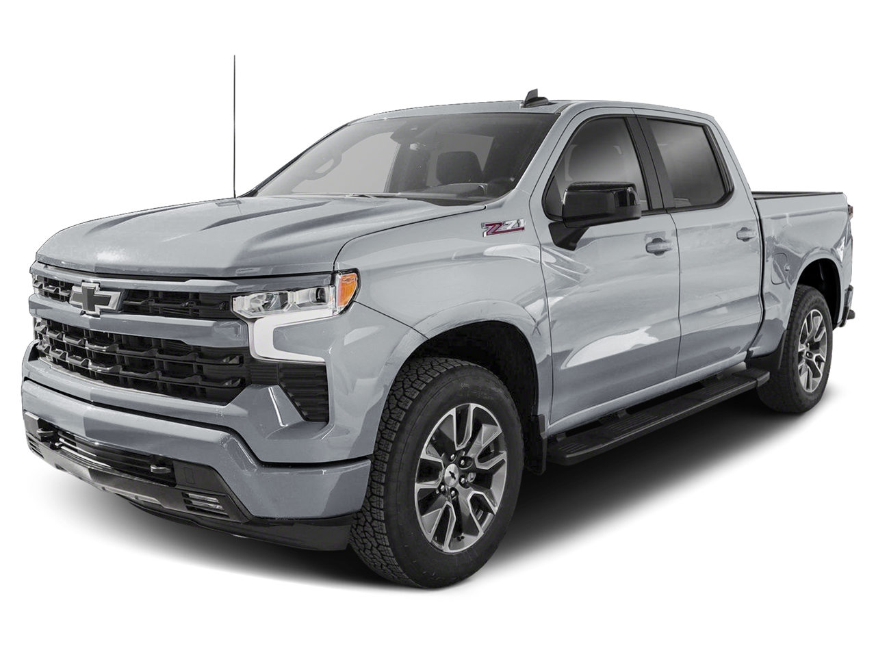 2026 Chevrolet Silverado 1500 RST in Sterling Gray Metallic — front three-quarter view