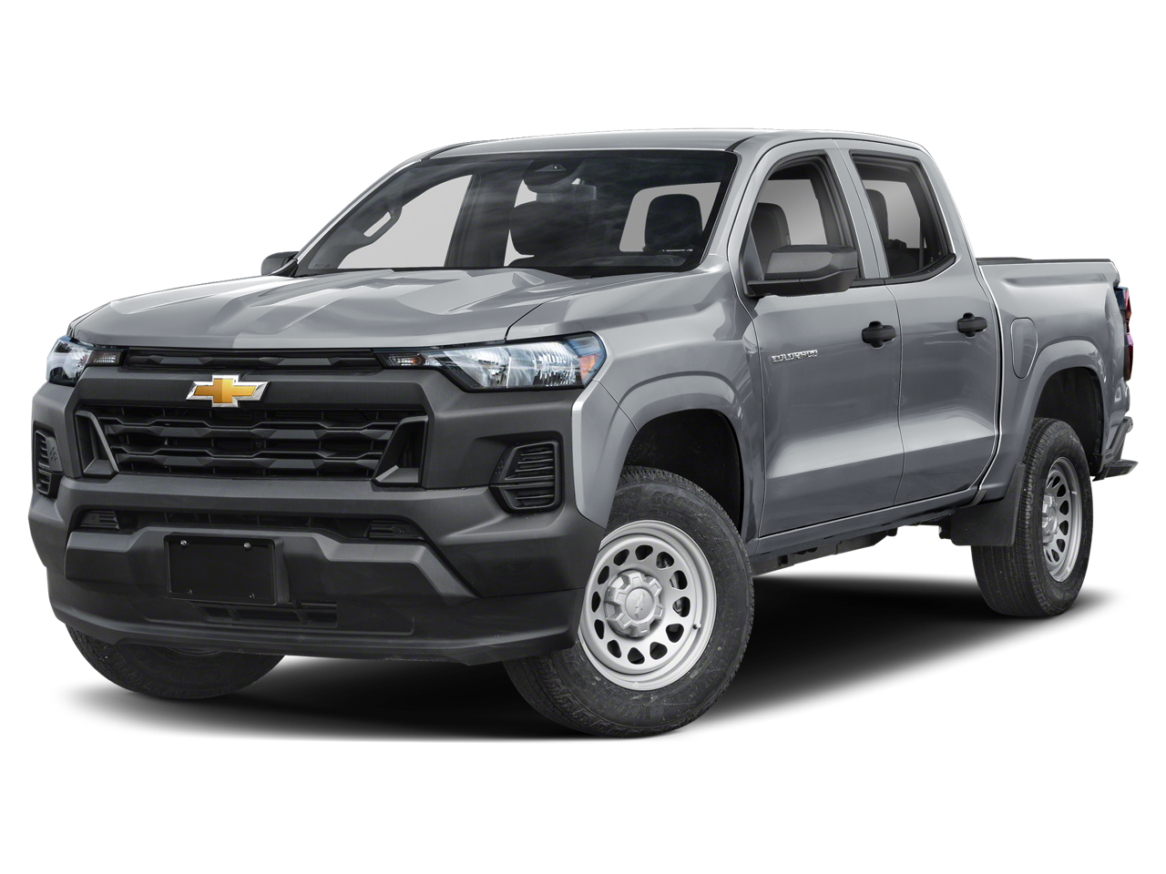 2026 Chevrolet Colorado 2WD Work Truck in Sterling Gray Metallic — front three-quarter view