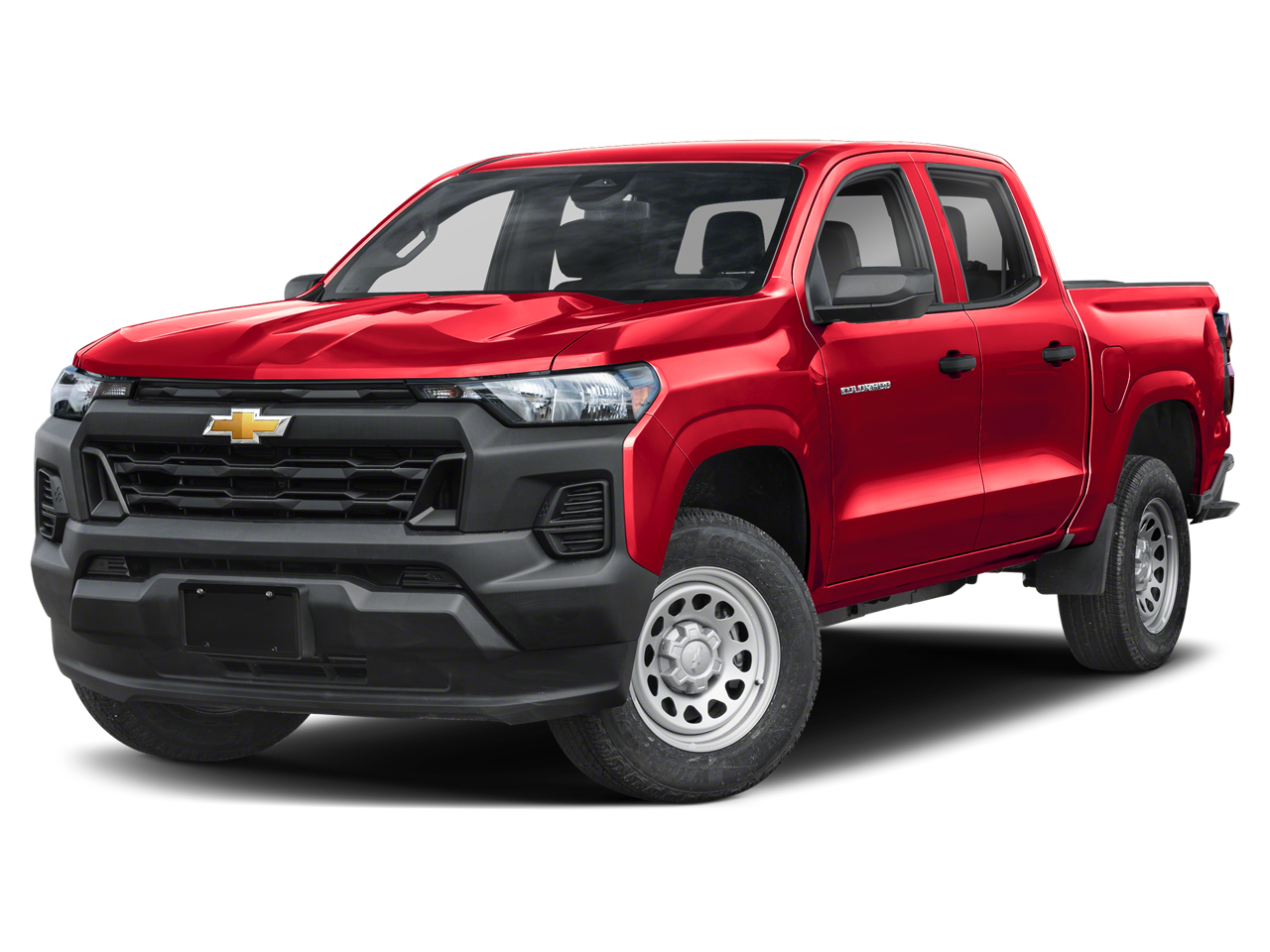 2026 Chevrolet Colorado 2WD Work Truck in Radiant Red Tintcoat — front three-quarter view