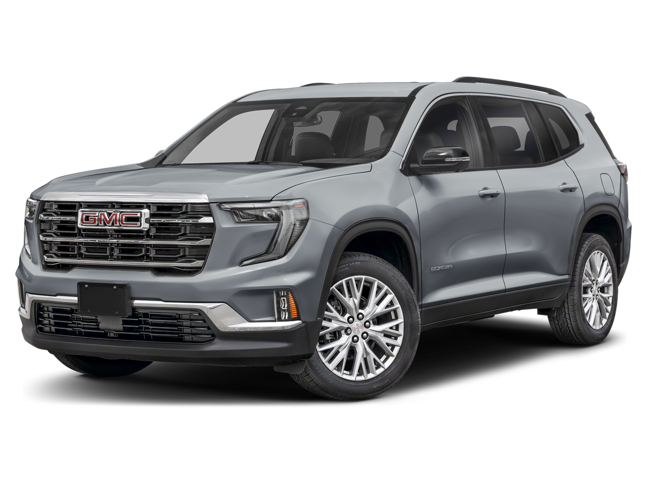 2026 GMC Acadia FWD Elevation in Sterling Metallic — front three-quarter view