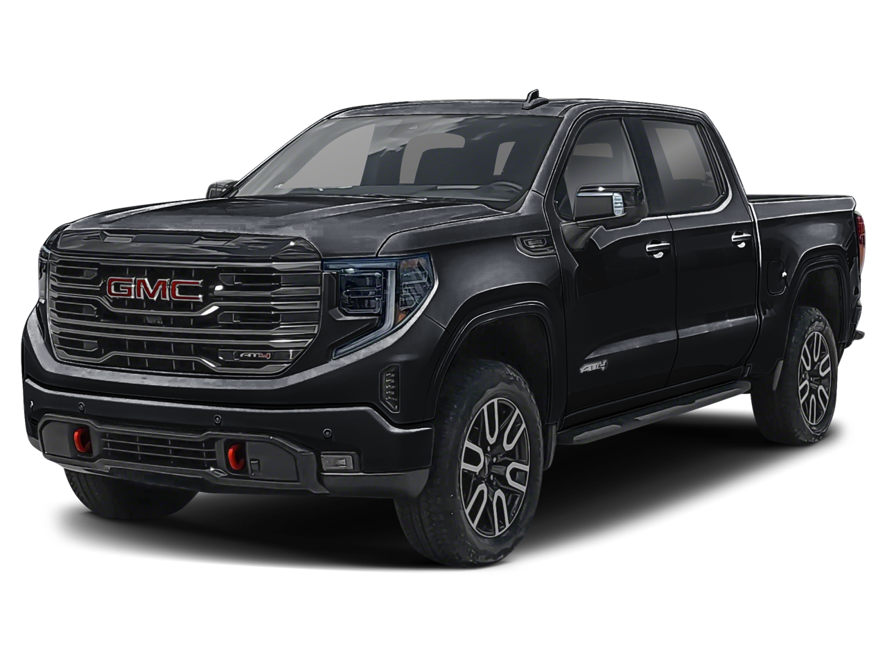2026 GMC Sierra 1500 AT4 in Onyx Black — front three-quarter view