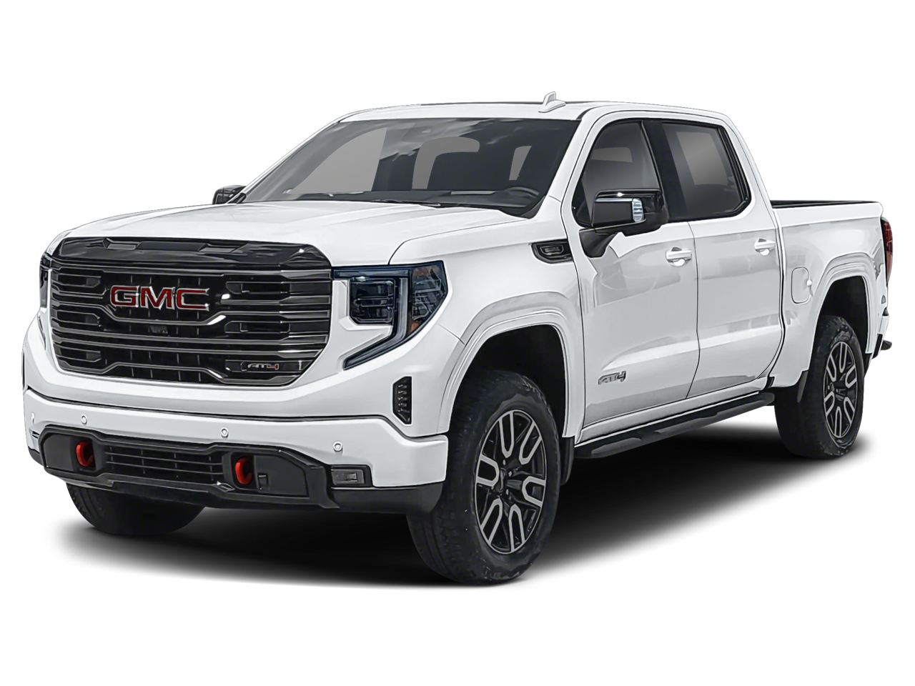 2026 GMC Sierra 1500 AT4 in White — front three-quarter view