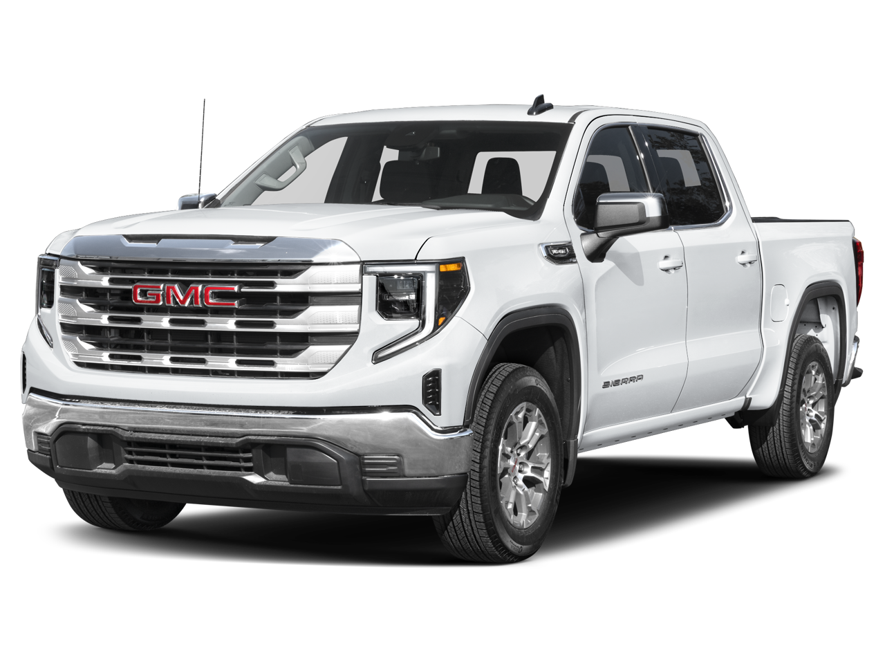 2026 GMC Sierra 1500 SLT in Gray — front three-quarter view