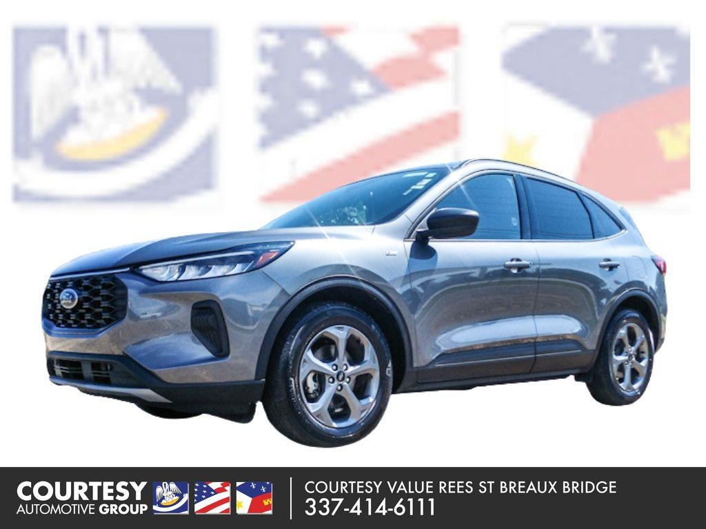 2025 Ford Escape ST-Line in Carbonized Gray Metallic — front three-quarter view