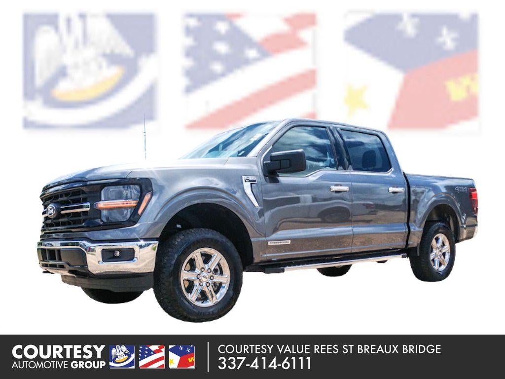 2025 Ford F-150 XLT in Carbonized Gray Metallic — front three-quarter view