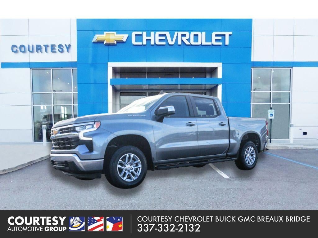 2026 Chevrolet Silverado 1500 LT in Gray — front three-quarter view