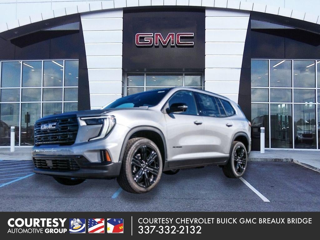 2026 GMC Acadia FWD Elevation in Sterling Metallic — front three-quarter view