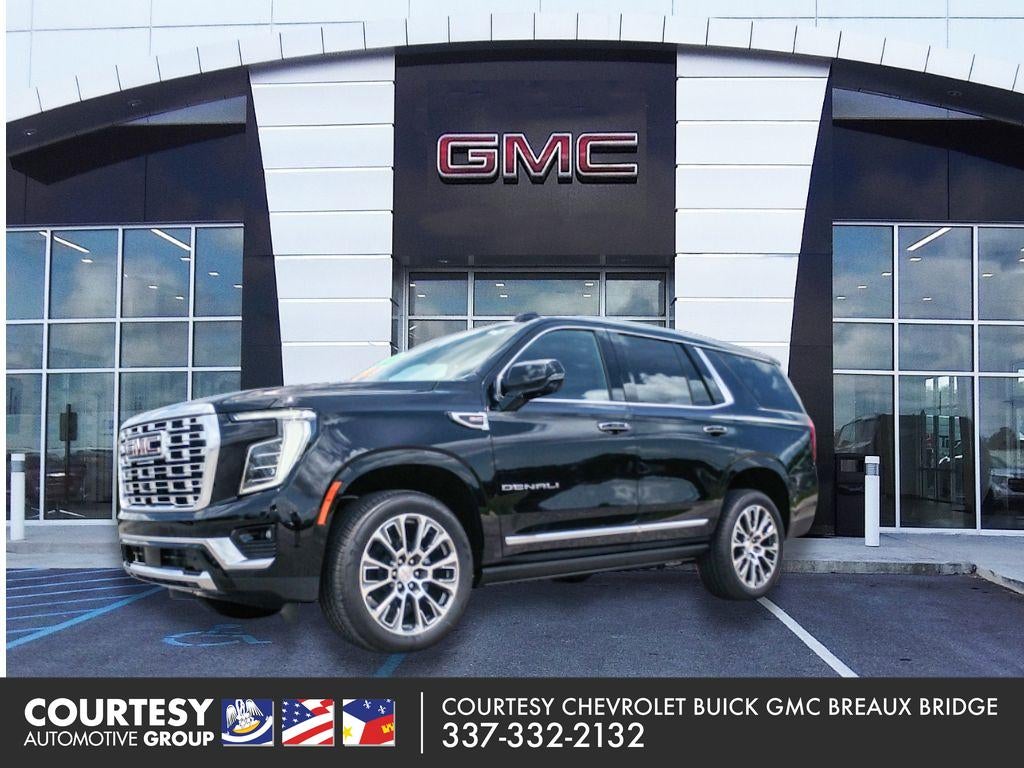 2026 GMC Yukon Denali in Onyx Black — front three-quarter view