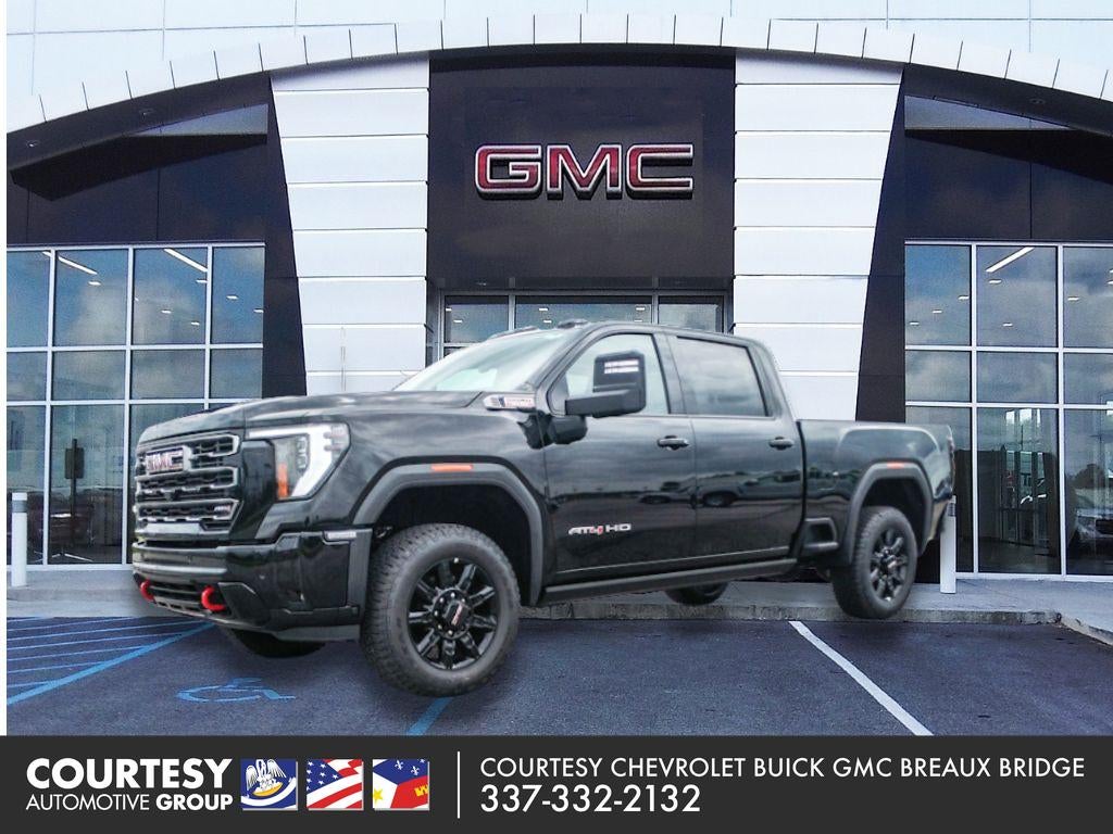 2026 GMC Sierra 2500 AT4 in Black — front three-quarter view