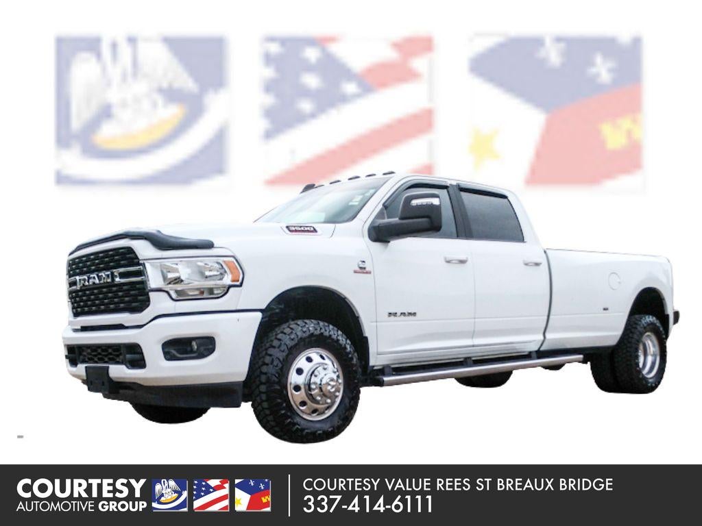 2024 RAM 3500 Big Horn in Bright White Clearcoat — front three-quarter view