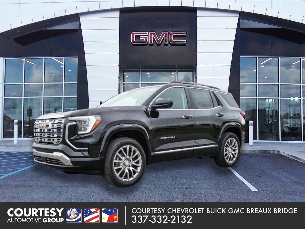 2026 GMC Terrain AWD Denali in Ebony Twilight Metallic — front three-quarter view