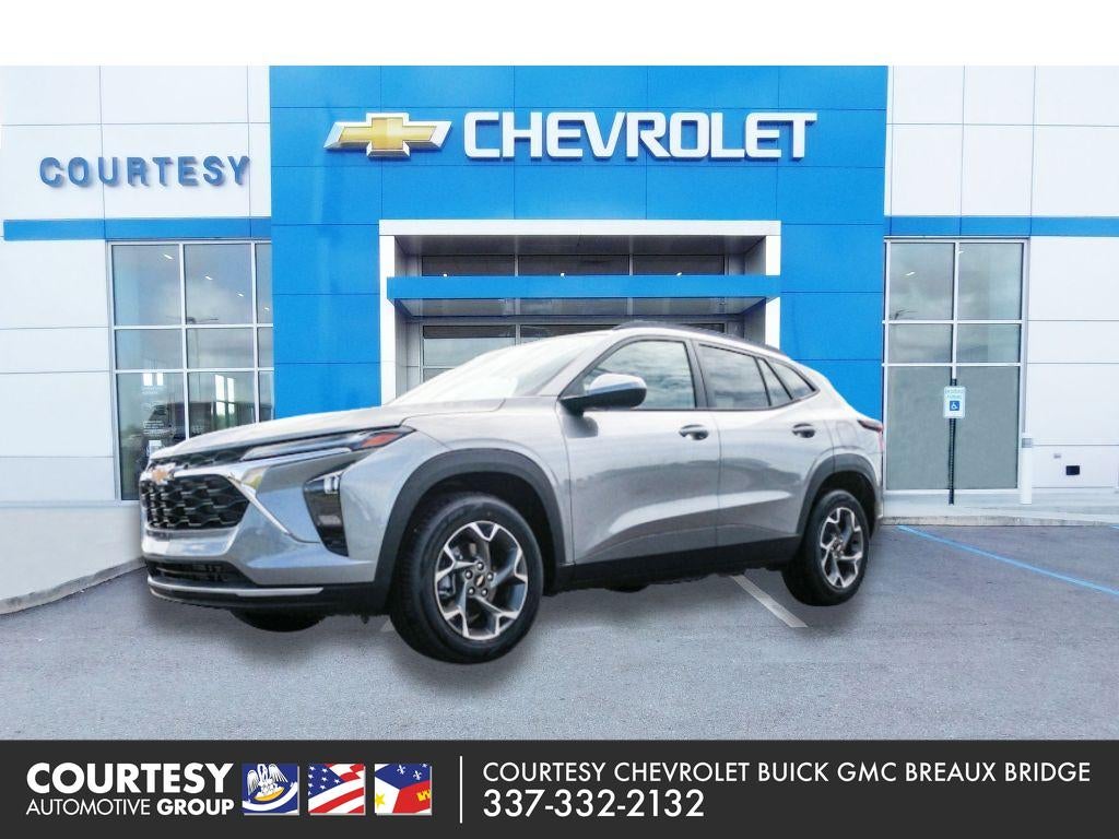 2026 Chevrolet Trax LT in Sterling Gray Metallic — front three-quarter view